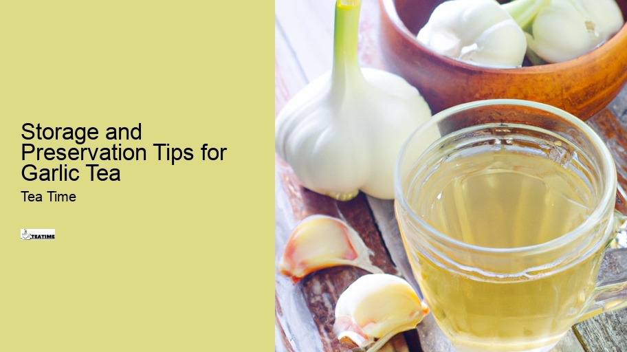 Storage and Preservation Tips for Garlic Tea
